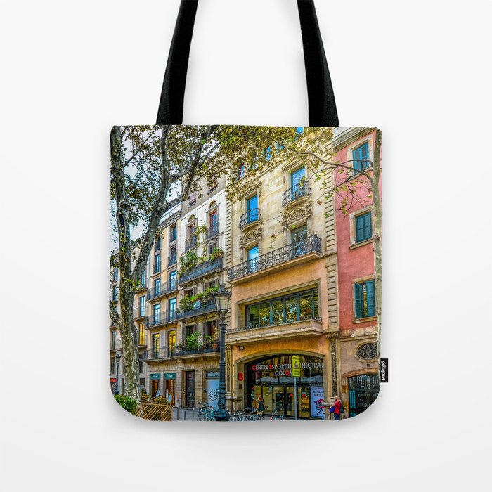 Spain Photography - Colorful Street Of Spain Tote Bag