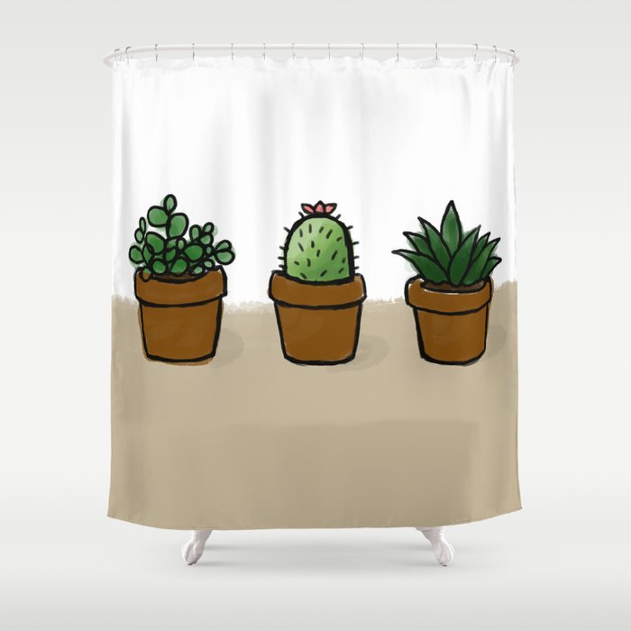 cacti Shower Curtain
