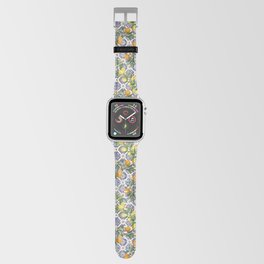 Sicilian Citrus, Mediterranean tiles & vintage lemons & orange fruit pattern Apple Watch Band