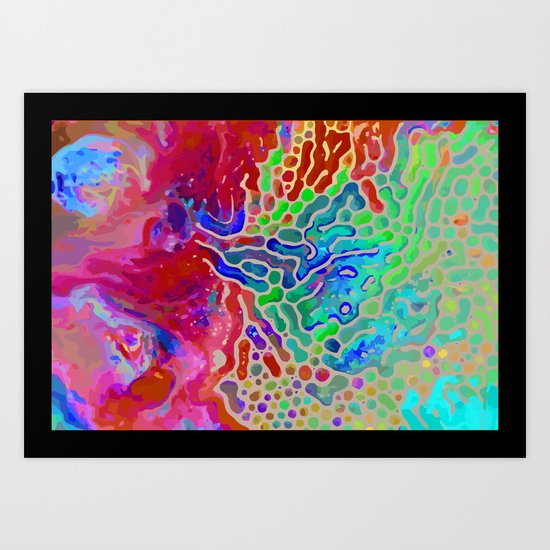 Abstract Watercolor Art Print