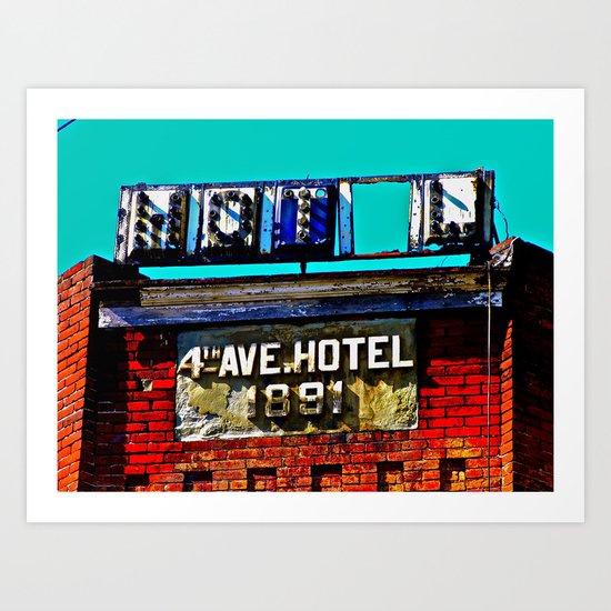4th Avenue Hotel Art Print