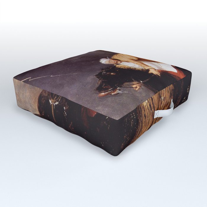 The Devil and Tom Walker - Charles Deas  Outdoor Floor Cushion