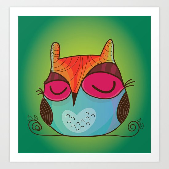 Owl Art Print