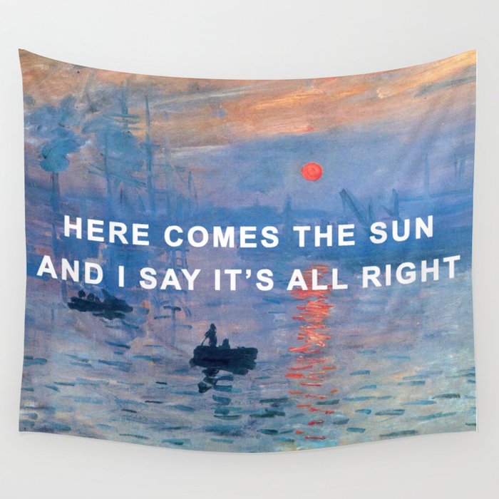 Here comes the sun tapestry cheap