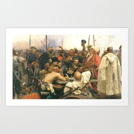 Ilya Repin Reply of the Zaporozhian Cossacks Art Print