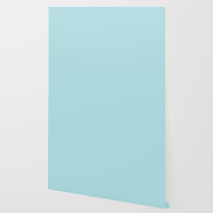 Powder Blue Solid Color Wallpaper By Makeitcolorful Society6