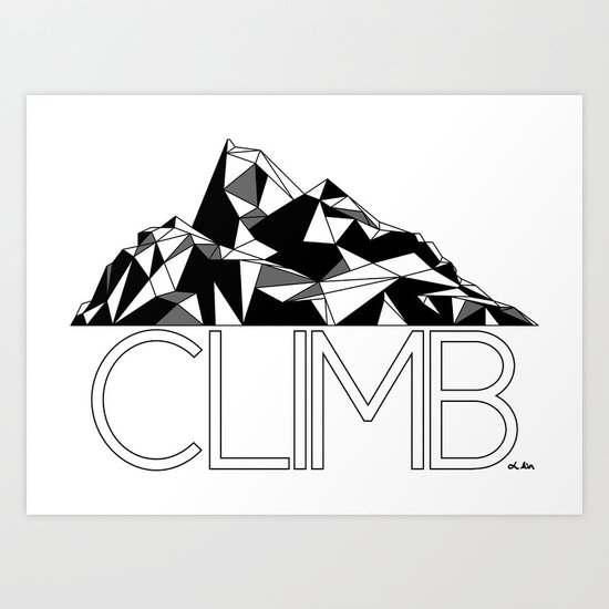 Climb Art Print