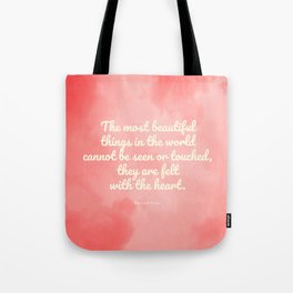 The most beautiful things... The Little Prince quote Tote Bag
