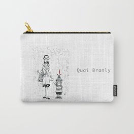 A Few Parisians by David Cessac: Quai Branly Carry-All Pouch | Illustration, People, Funny 