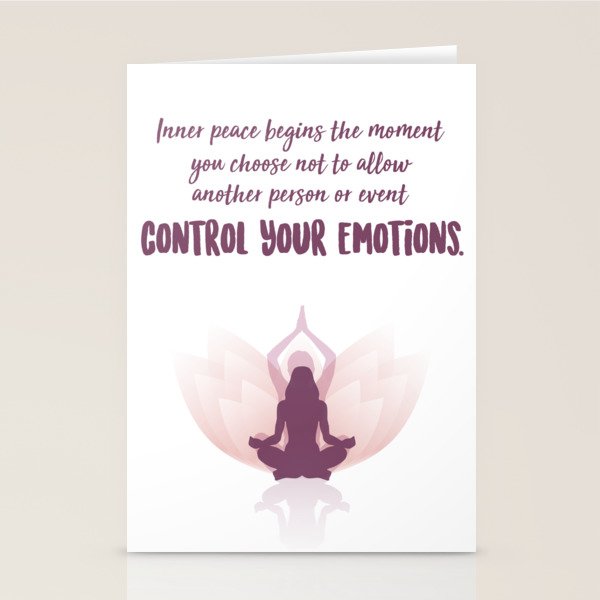 Inner Peace Inspirational Self Love Quotes For Women Stationery Cards By Kick Ass Art Society6