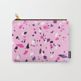 Pink Shadows Terrazzo Carry-All Pouch