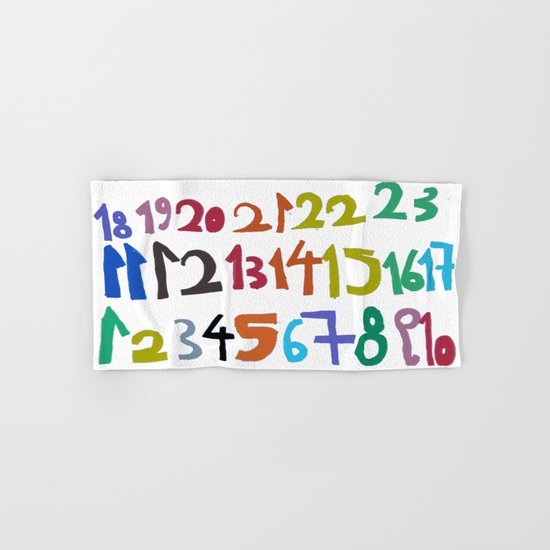 NUMBERS Hand & Bath Towel