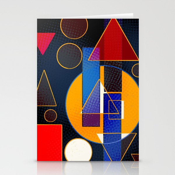 Géometrie Abstract Art Composition Stationery Cards