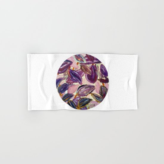 Purple Leaves Hand & Bath Towel