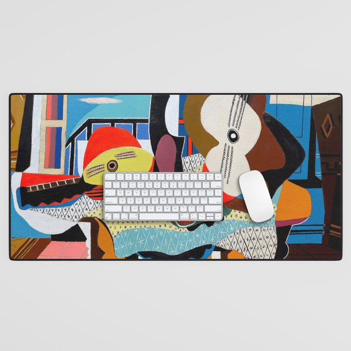 Picasso Mandolin and Guitar (Mandoline et guitare) 1924 Artwork Desk