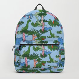 Jurassic Wonderland in Blue Backpack