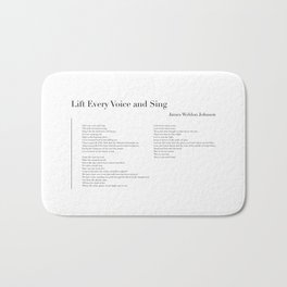 Lift Every Voice and Sing by James Weldon Johnson Bath Mat