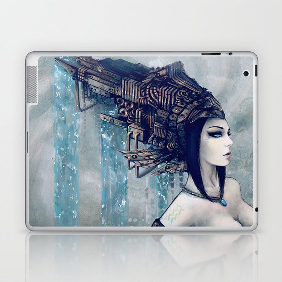Zodiac Sign: Aquarius Laptop & iPad Skin