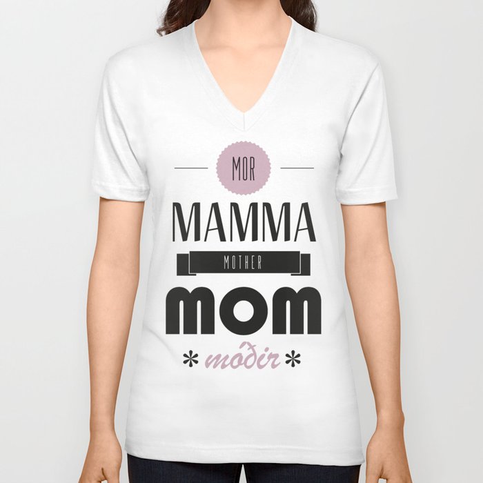Mom V Neck T Shirt