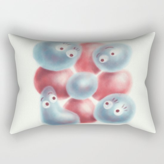 Cute Shiny Pearls And Flower Rectangular Pillow