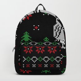 Owl Christmas Hoodie Sweatshirt Backpack