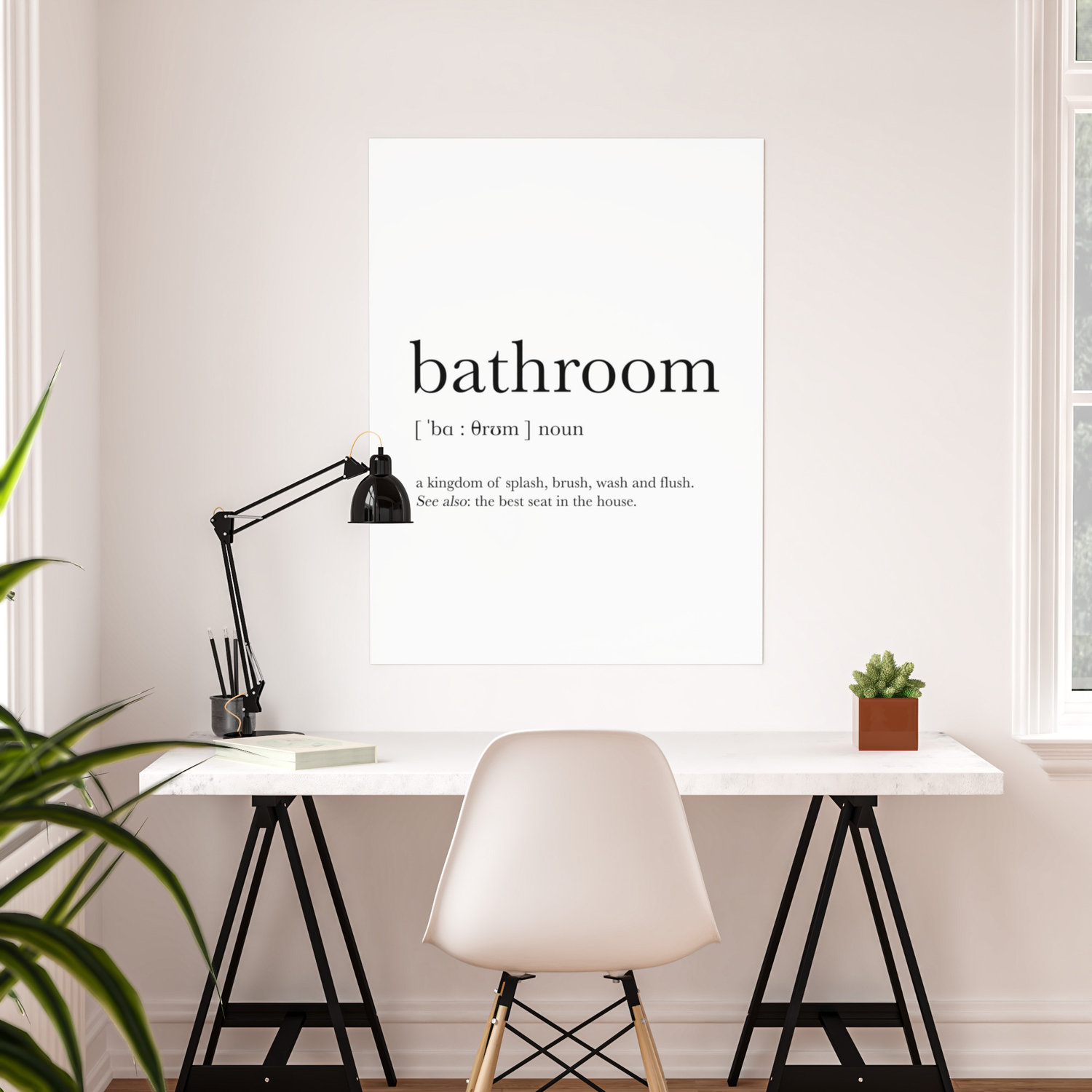 Bathroom Definition Poster By The Miuus Studio Society6