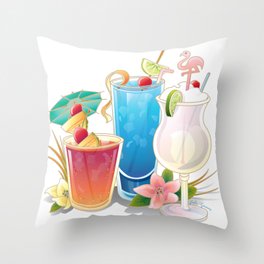 Tropical Drink #3 Throw Pillow