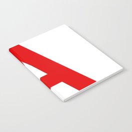 Letter A (Red & White) Notebook