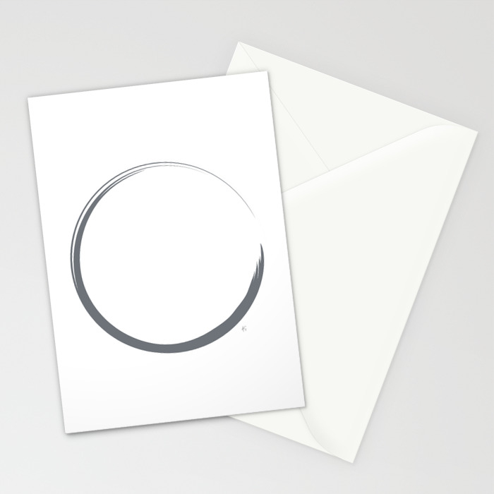 Color Trends Abstract Minimal Blue Circle Print Stationery Cards By Aelissedesign Society6