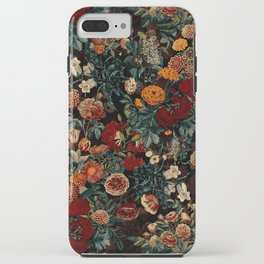 EXOTIC GARDEN - NIGHT XXI iPhone Case | Painting, Leaf, Society6Home, Night, Pattern, Curated, Nightforset, Vintage, Homedecor, Tropical 
