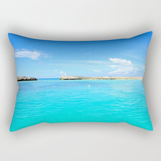 Aqua Water Rectangular Pillow