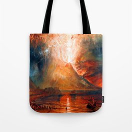 William Turner Vesuvius Eruption Tote Bag