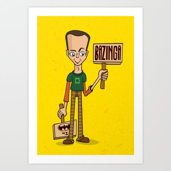 Bazinga Art Print