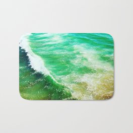 Tones Bath Mat | Nature, Crest, Surf, Relax, Beach, Ocean, Sun, Water, Outside, Peace 