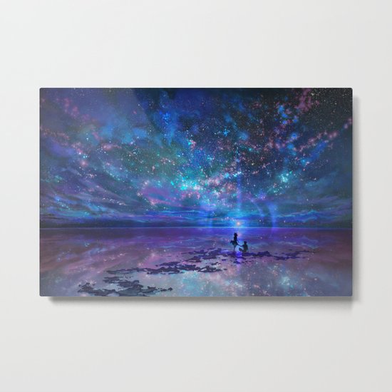 Ocean, Stars, Sky, and You Metal Print