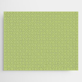 Medium Green Single Solid Color Coordinates with PPG Fern Glow PPG17-27 Color Crush Collection Jigsaw Puzzle