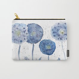 4 indigo abstract dandelion 2 Carry-All Pouch