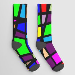 Bright Abstract 6 Socks