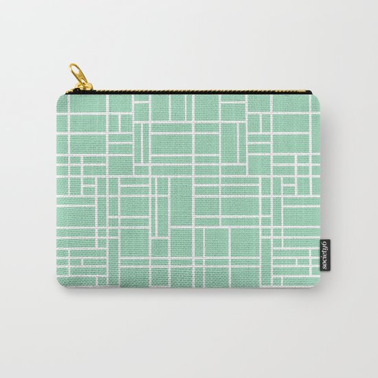 Map Outline Mint Carry-All Pouch