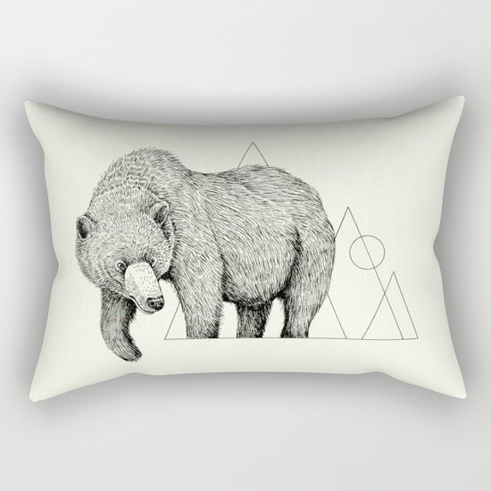 'Wildlife Analysis IV' Rectangular Pillow