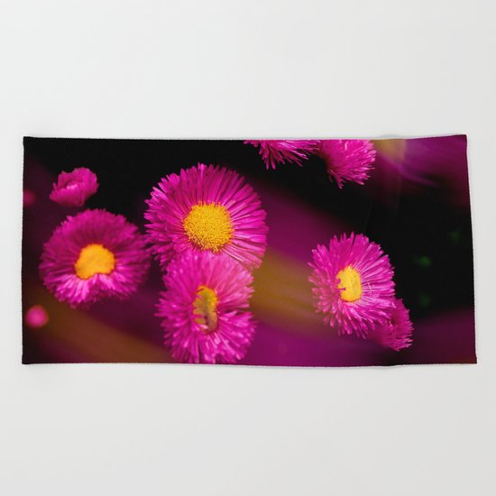 Pink stars Beach Towel