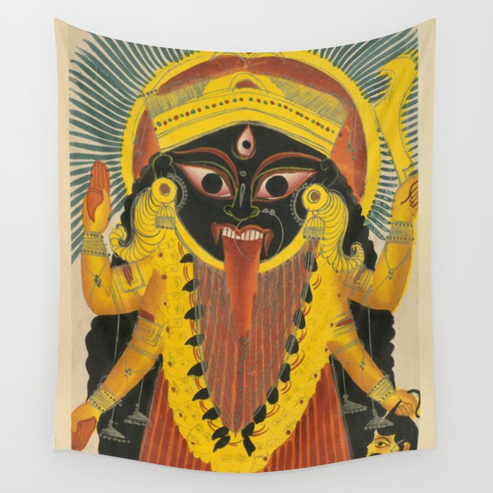 Kali Goddess Vintage Wall Tapestry