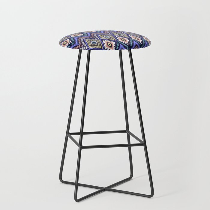 Ikat Bar Stool By Isabellasalamone Society6 Ikat Bar Stool