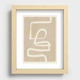 Abstract line art 72 Recessed Framed Print