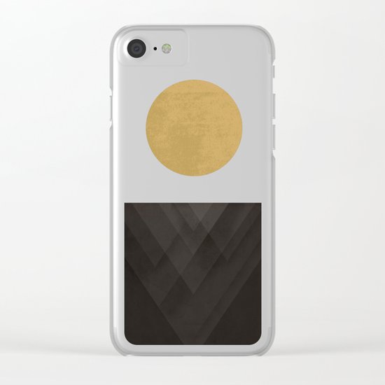 Moon Reflection on Quiet Ocean Clear iPhone Case