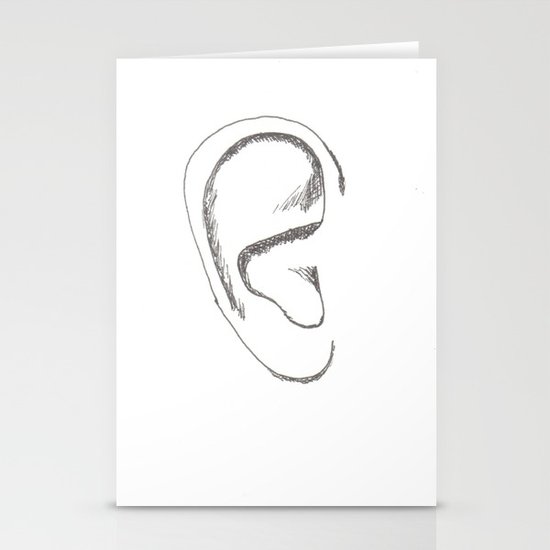 an earful Right Stationery Cards