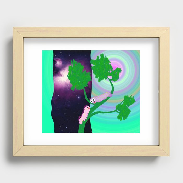 Two Worms and Love Recessed Framed Print