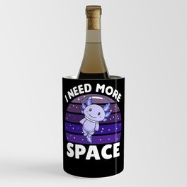 Axolotl I Need More Space Astronaut Wine Chiller