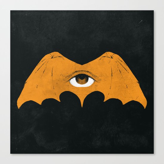 gold bat Canvas Print