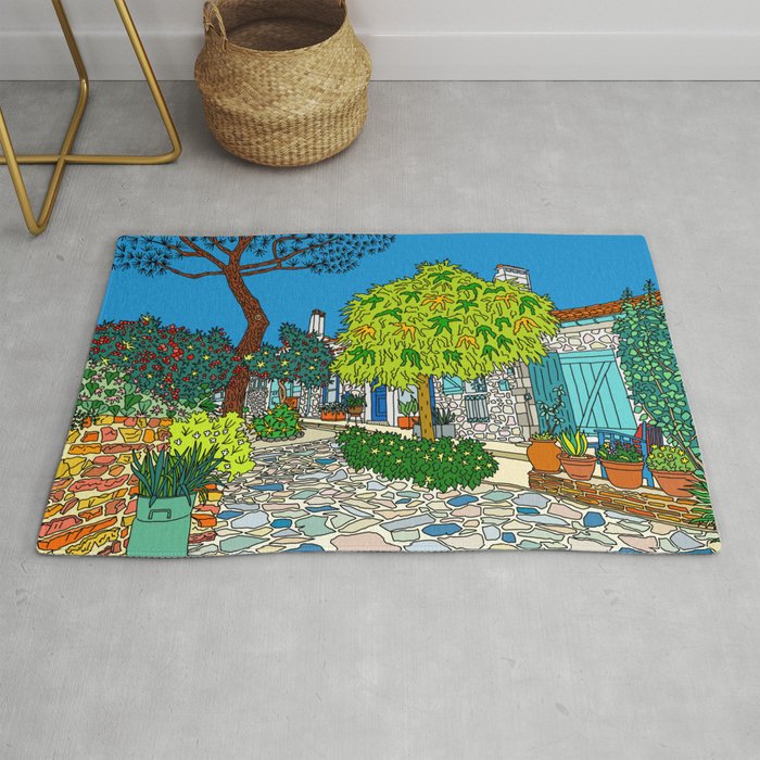 Colorful Collioure, France Rug